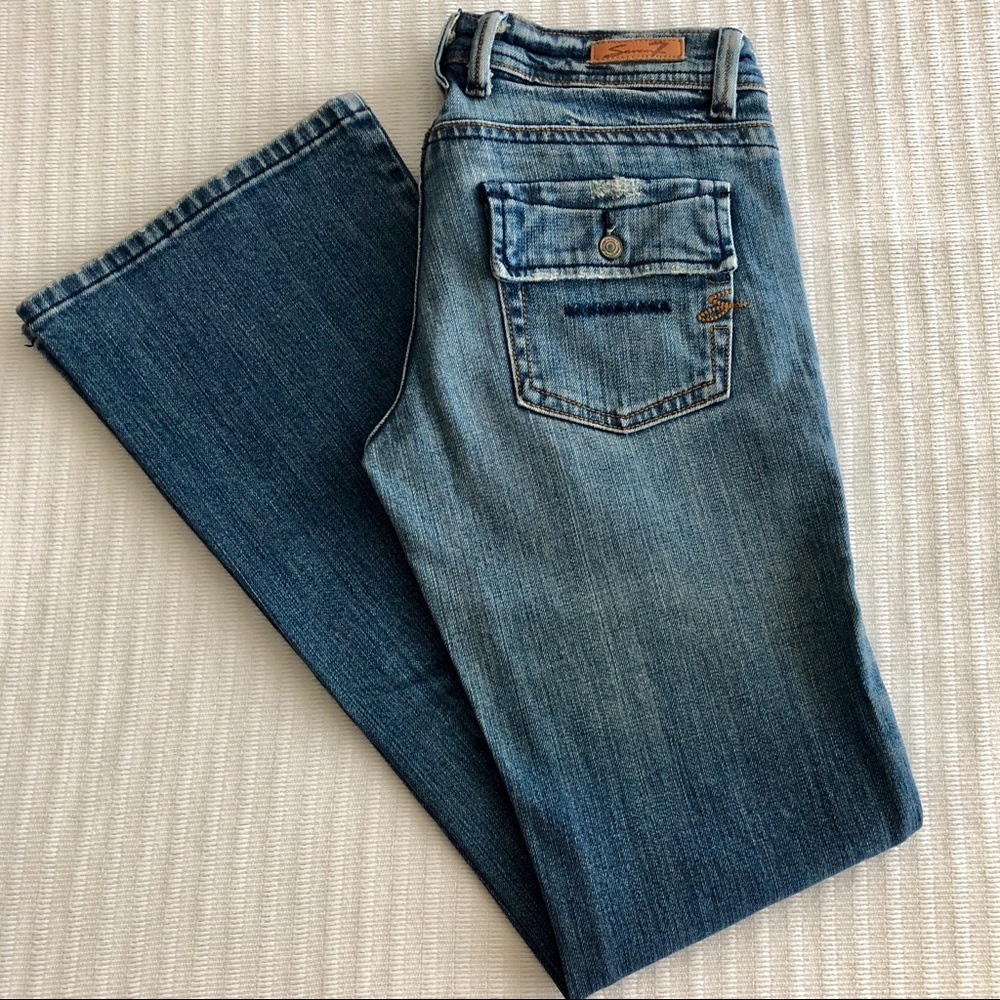 EUC Seven7 Utility Pocket Bootleg Jean